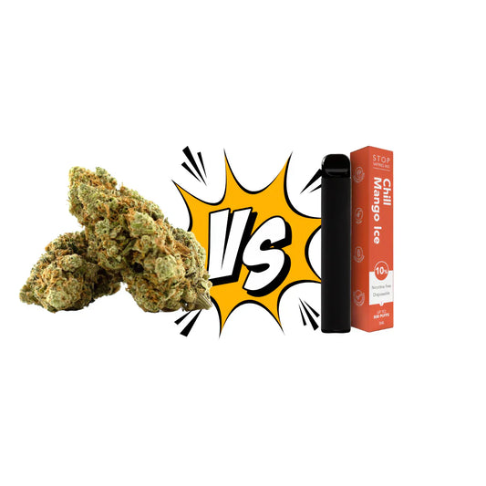 Muguri de CBD vs Vape cu CBD. De ce vape-ul este mult mai bun?