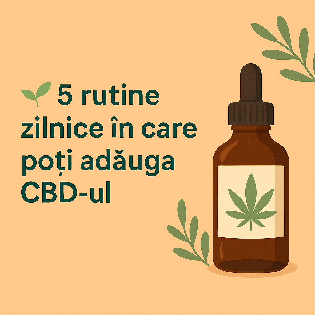 🌱 5 rutine zilnice în care poți adăuga CBD-ul