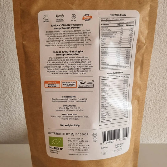 ENDOCA Proteină organică RAW CBD 60% 250g