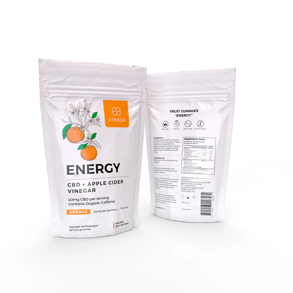 Jeleuri CBD Endoca – ENERGY (1200mg CBD / borcan)